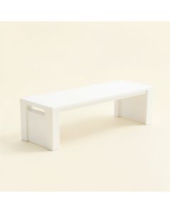 Wren Bluff Narrow Outdoor Storage Bench - White (synthetic illustration; no displayed measurements)