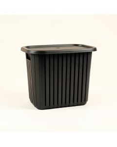 Flint Crest Laundry Hamper - Black (synthetic illustration; no displayed measurements)