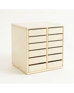 Dune Canyon Small-Parts Storage Drawer Cabinet - Cream (synthetic illustration; no displayed measurements)