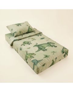 Mod Dinosaur 4 Piece Crib Bedding Set (synthetic illustration; no displayed measurements)