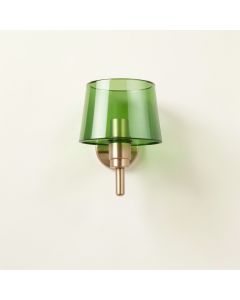 Fern Dale Wall Sconce Mounted On A Plain Wall - Green (synthetic illustration; no displayed measurements)