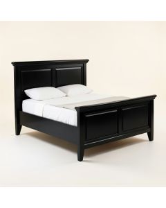 Larrabee Solid Wood Sleigh Bed (synthetic illustration; no displayed measurements)