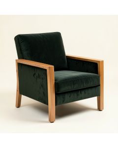 28.37 '' Wide Velvet Armchair (synthetic illustration; no displayed measurements)