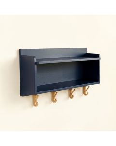 Spruce Branch Wall-Mounted Entryway Organizer Shelf - Navy (synthetic illustration; no displayed measurements)