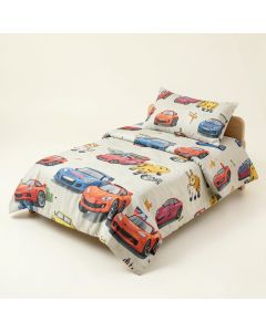Sirois Animal Zoom Car Racing Baby 9 Piece Crib Bedding Set (synthetic illustration; no displayed measurements)