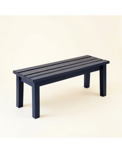 Ridge Edge Indoor Bench - Navy (synthetic illustration; no displayed measurements)
