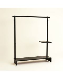 Stone Crest Empty Garment Rack - Black (synthetic illustration; no displayed measurements)