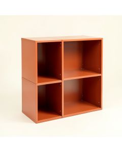 Flint Bridge Desktop Shelving Unit - Terracotta (synthetic illustration; no displayed measurements)