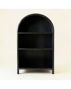 Laurel Crest Freestanding Bookcase - Black (synthetic illustration; no displayed measurements)