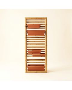 Stone Branch Empty Vertical Garden Frame - Terracotta (synthetic illustration; no displayed measurements)