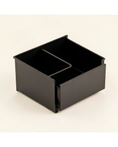 Shore Arc Empty Coffee-Station Organizer - Black (synthetic illustration; no displayed measurements)