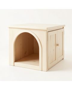 Summit Bend Empty Furniture-Style Litter Enclosure - Ivory (synthetic illustration; no displayed measurements)