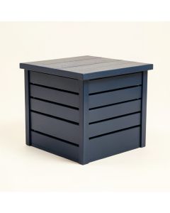 Hazel Branch Closed Outdoor Storage Box - Navy (synthetic illustration; no displayed measurements)