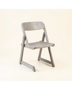 River Bluff Folding Outdoor Chair - Gray (synthetic illustration; no displayed measurements)