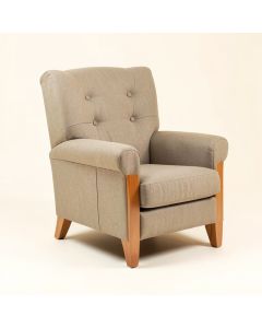 Gaetan 32.5 '' Wide Tufted Wingback Chair (synthetic illustration; no displayed measurements)