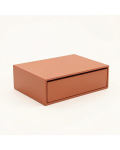 Stone Field Desktop Monitor Riser - Terracotta (synthetic illustration; no displayed measurements)