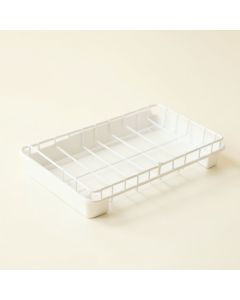 Maple Brook Empty Under-Desk Cable Tray - White (synthetic illustration; no displayed measurements)