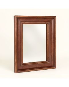 Mahogany Beveled Distressed Accent Mirror (synthetic illustration; no displayed measurements)