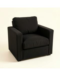 Cedar Crest Upholstered Armchair - Black (synthetic illustration; no displayed measurements)
