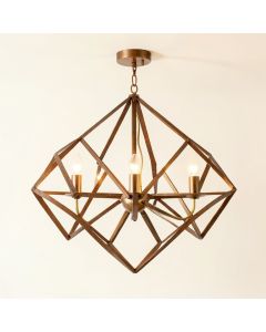Collins Unique Geometric Chandelier (synthetic illustration; no displayed measurements)