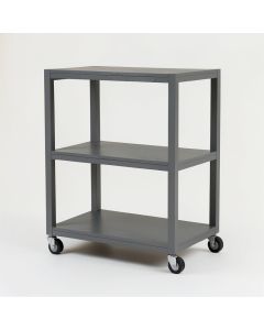 Linden Edge Empty Rolling Workshop Cart - Gray (synthetic illustration; no displayed measurements)