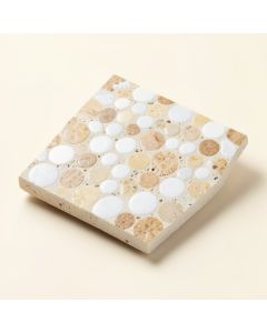 0.6 '' X 1.2 '' Seashell Mosaic Subway Tile (synthetic illustration; no displayed measurements)
