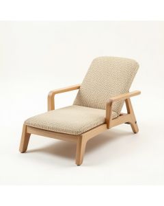 Harbor Crest Outdoor Lounge Chair - Beige (synthetic illustration; no displayed measurements)