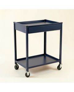 Clay Crest Empty Rolling Workshop Cart - Navy (synthetic illustration; no displayed measurements)