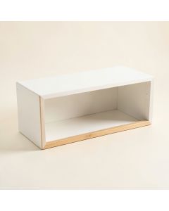 Slate Bluff Shoe Storage Bench - White (synthetic illustration; no displayed measurements)