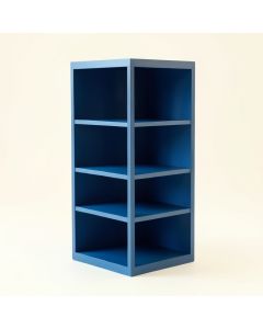Stone Crossing Narrow Cubby Tower - Blue (synthetic illustration; no displayed measurements)