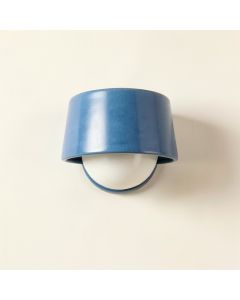 Rowan Bend Wall Sconce Mounted On A Plain Wall - Blue (synthetic illustration; no displayed measurements)