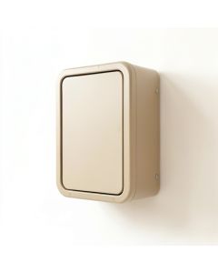 Stone Dale Wall-Mounted Entry Cabinet - Beige (synthetic illustration; no displayed measurements)