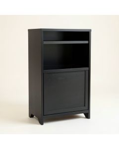Maple Branch Freestanding Pull-Out Hamper Cabinet - Black (synthetic illustration; no displayed measurements)