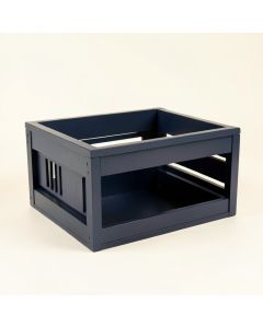 Ash Bluff Empty Furniture-Style Pet Crate - Navy (synthetic illustration; no displayed measurements)