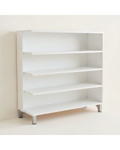 Divito Contemporary Style Glossy Full Bookcase Headboard With 6 Shelves (synthetic illustration; no displayed measurements)