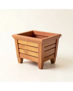 Clay Bend Empty Raised Planter - Terracotta (synthetic illustration; no displayed measurements)