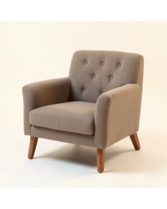 Osya Tufted Polyester Armchair (synthetic illustration; no displayed measurements)