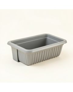 Hazel Canyon Empty Railing Planter With Integral Brackets - Gray (synthetic illustration; no displayed measurements)