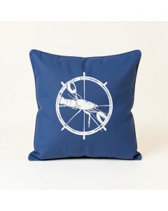 Connors Nautical Lobster And Ship Wheel Lumbar Pillow (synthetic illustration; no displayed measurements)