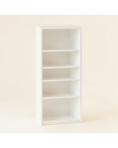 Oak Dale Narrow Cubby Tower - White (synthetic illustration; no displayed measurements)