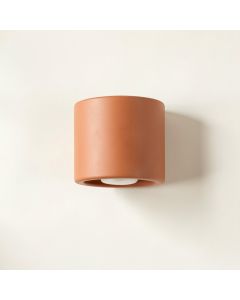 Cove Branch Wall Sconce Mounted On A Plain Wall - Terracotta (synthetic illustration; no displayed measurements)