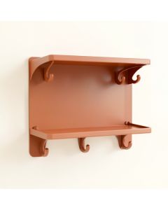 Fern Arc Wall-Mounted Entryway Organizer Shelf (synthetic illustration; no displayed measurements)