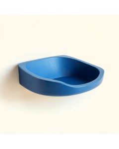 Stone Bend Wall-Mounted Cat Perch - Blue (synthetic illustration; no displayed measurements)