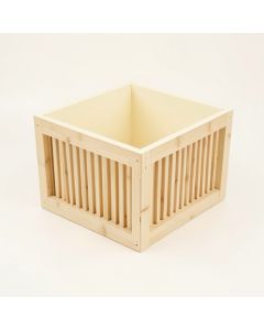 Clay Falls Empty Furniture-Style Litter Enclosure - Cream (synthetic illustration; no displayed measurements)
