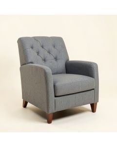 Ambry Tufted Linen Upholstered Parsons Chair In Gray (synthetic illustration; no displayed measurements)