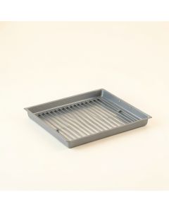 Linden Branch Empty Under-Desk Cable Tray - Gray (synthetic illustration; no displayed measurements)