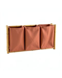 Oak Crest Laundry Sorting Station With Plain Removable Bags - Terracotta (synthetic illustration; no displayed measurements)