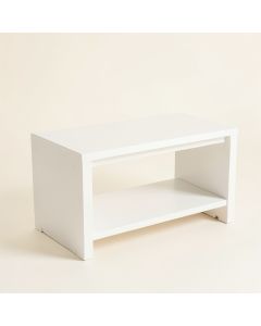 Maple Dell Indoor Bench - White (synthetic illustration; no displayed measurements)