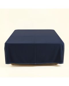 Moss Falls Flat Bed Sheet - Navy (synthetic illustration; no displayed measurements)