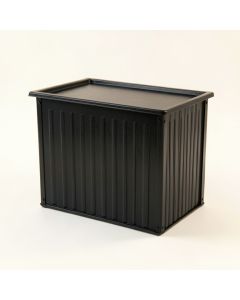 Sage Bend Closed Outdoor Storage Box - Black (synthetic illustration; no displayed measurements)